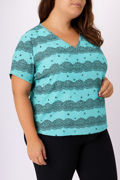 Picture of CURVY GIRL SMART LACE BLOUSE